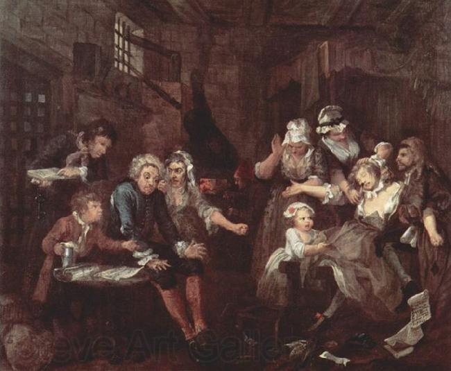 William Hogarth Der Lebensweg eines Wustlings Germany oil painting art